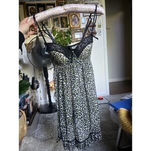 Leopard Lace Babydoll Slip -- circa 2010s (c. 2012-2015)
